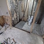 Gutted bathroom